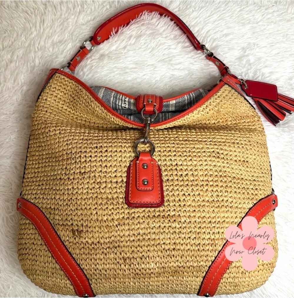 NWT COACH Straw Dogleash 22906 Hobo Shoulder Bag